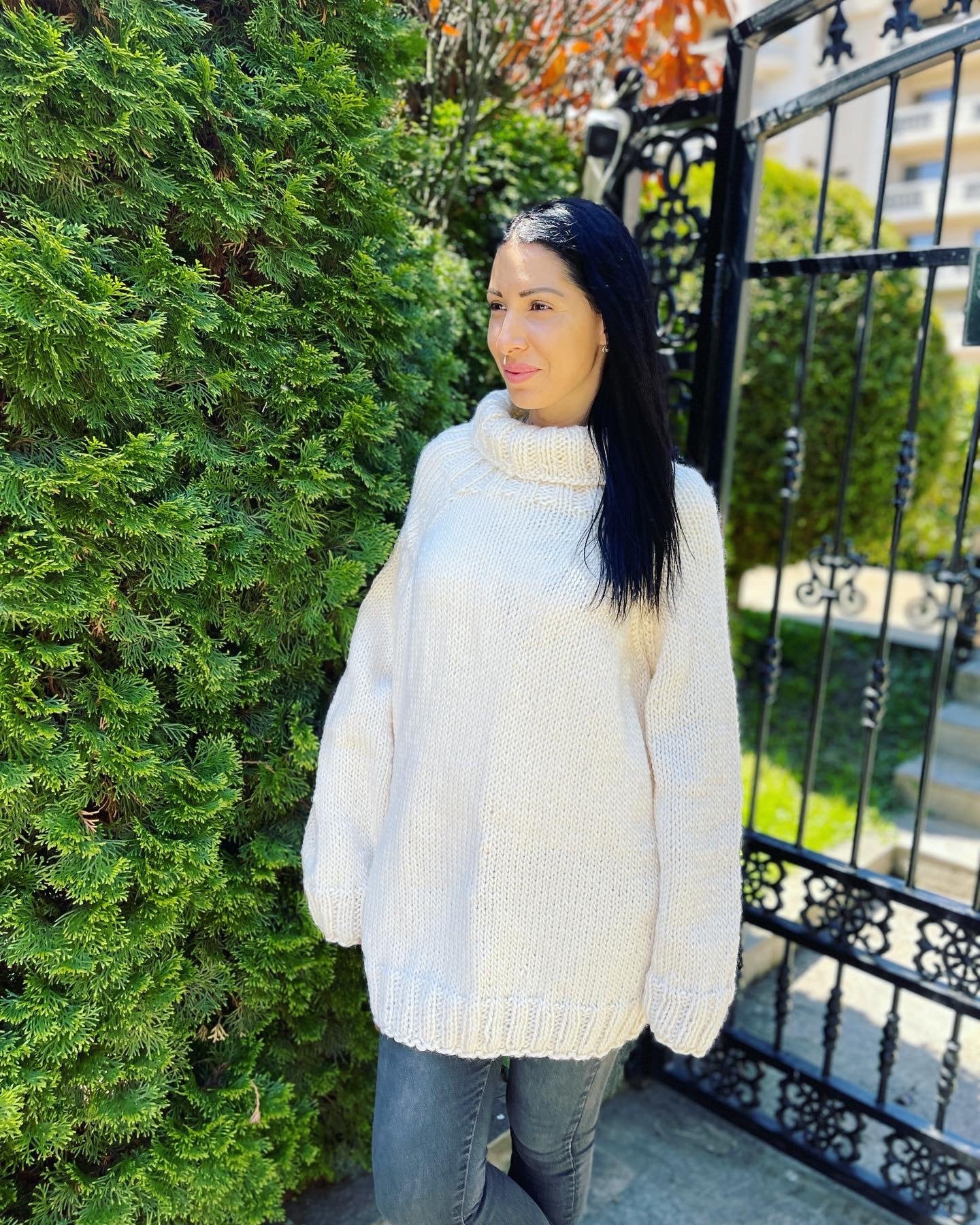 Knit Wool Pullover Winter Women 