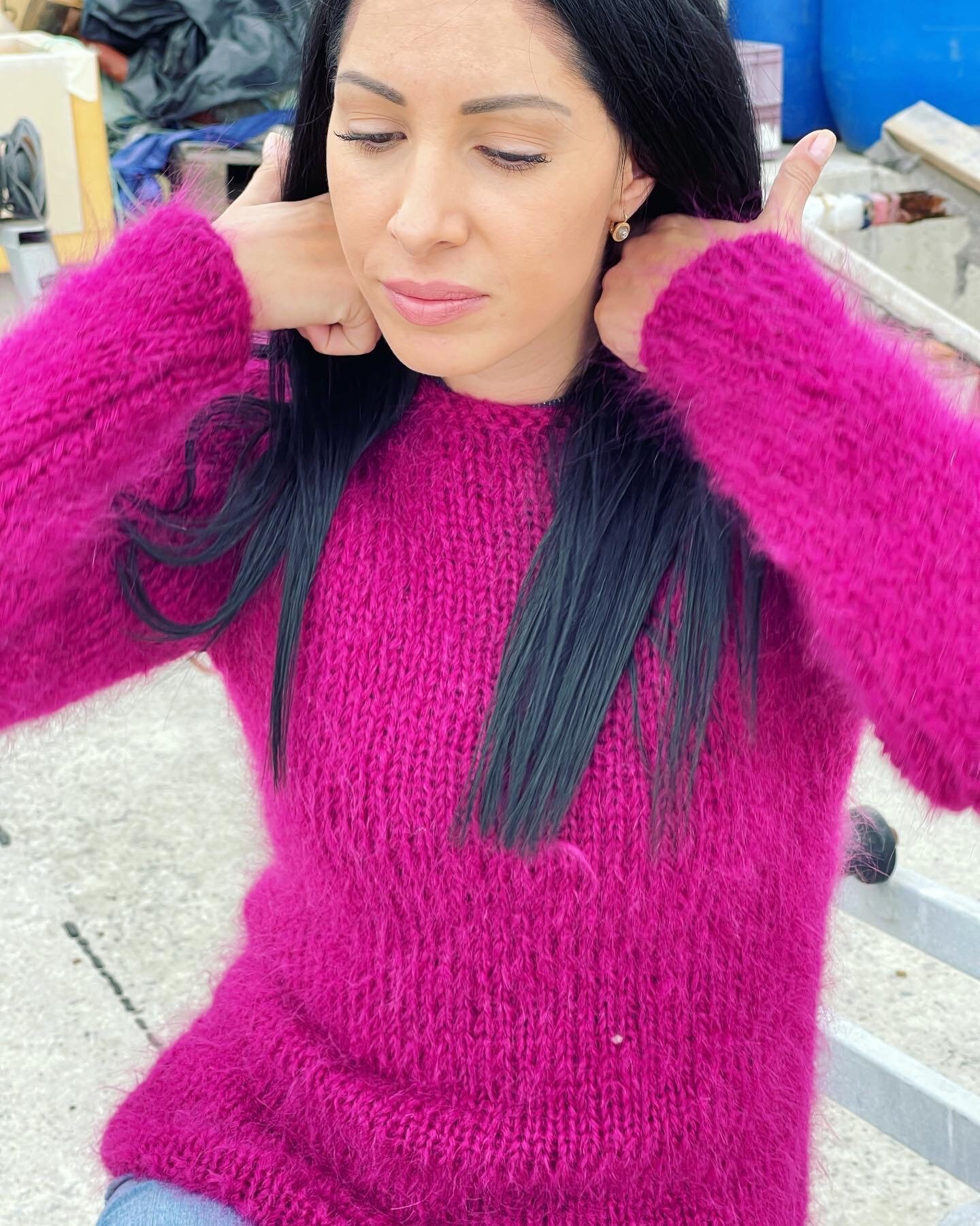 Classic Mohair Jumper Mohair Sweater Hand Knitted Mohair Etsy