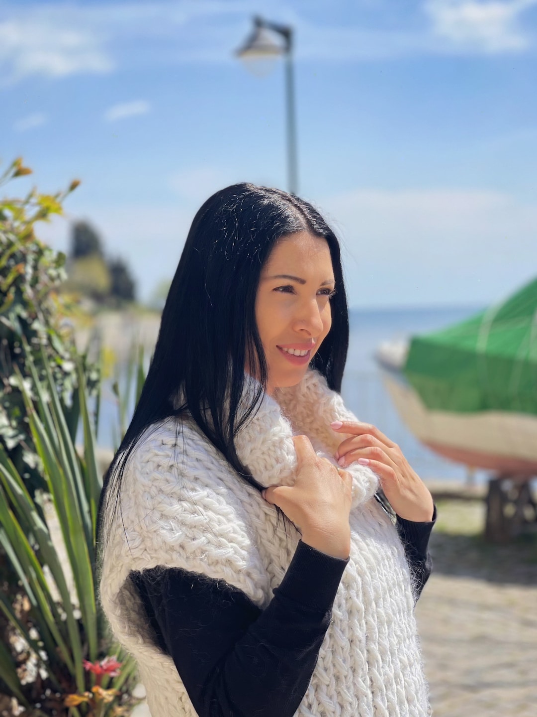 Na.e Handmade Wool Gilet トープ Handmade Wool Gilet_charcoal | Na.e