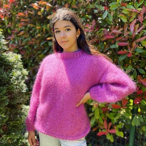 Soft Mohair Jumper, Mohair Fetish, Mohair sweater, Women warm Sweater, Winter Fashion Style
