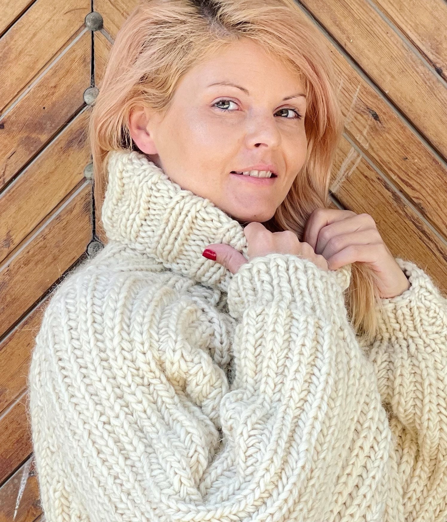 Thick top wool sweater