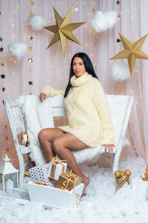 Cream mohair jumper sale