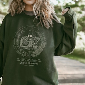 Shakespeare Zitat Sweatshirt Dark Academia Sweater Light Academia Kleidung Bücherwurm Literatur Literarische Kleidung Dichter Shirt