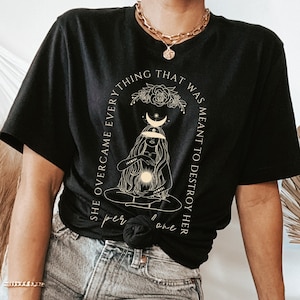 Persephone Greek Mythology Witchy Dark Cottagecore Academia Clothing Alt Clothing Tarot Shirt Persephone and Hades Fairycore Growth Mindset
