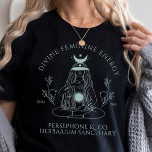 Persephone Witchy Greek Mythology Clothing  Botanical Pomegranate Alt Clothing Hades Booktok Dark Cottagecore Goblincore Bookish Witch Gifts