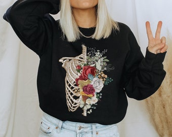 Cottagecore Paddestoel Sweatshirt Paddestoel Trui Goblincore Paddestoel Trui Witchy Kleding Cottagecore Fairy Sweatshirt