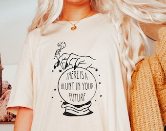 Crystal Ball Stoner Girl Camisa Witch Stuff Stoner Regalos para su camisa espiritual Stoner Pot Head Camisa Stoner Babe Marihuana Camisetas