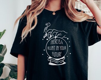 Crystal Ball Stoner Girl Camisa Witch Stuff Stoner Regalos para su camisa espiritual Stoner Pot Head Camisa Stoner Babe Marihuana Camisetas