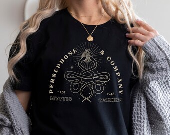 Persephone Vintage Style Graphic Tee Retro Greek Mythology Hades And Persephone Boho Shirt Persephone Art Goddess Persephone Shirt