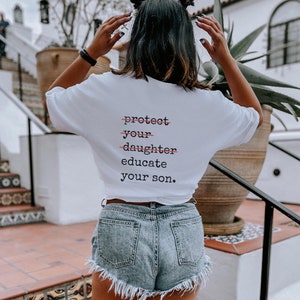 Educate Your Son Medusa Human Rights Shirt Dark Academia Reproductive Rights Shirt Dark Academia Clothing Sapphic Art Shirt Witchy Things