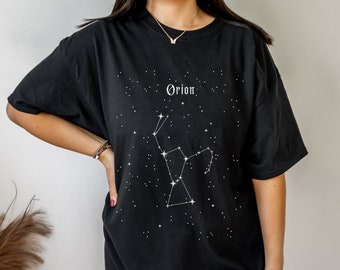 Orion Constellation Shirt Dark Academia Constellation Shirt Poet Shirt Constellation Print Orions Gürtel Constellation Chart Geschenk Orion Print