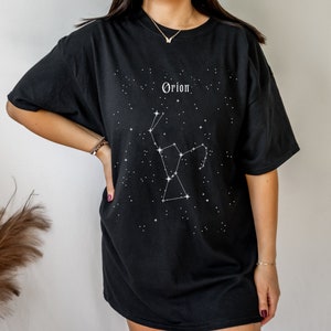 Orion Constellation Shirt Dark Academia Constellation Shirt Poet Shirt Constellation Print Orions Belt Constellation Chart Gift Orion Print