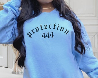 444 Intuition Sweatshirt Angel Number Crewneck Celestial Alt Sweatshirt