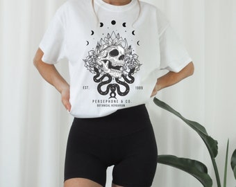 Persephone Pomegranate Greek Mythology Shirt Dark Academia Hades Booktok Light Academia Clothing Dark Cottagecore Greek Bookish Poet Shirt