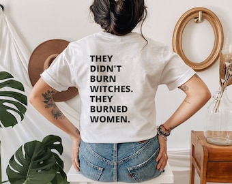 Vintage Medusa  Back Print Dark Academia Sapphic Dark Goddess Feminist Shirt Light Academia Shirt Dark Academia Clothing Sapphic Art Shirt