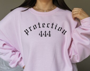 444 Intuition Sweatshirt Angel Number Crewneck Celestial Alt Sweatshirt