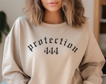 444 Intuition Sweatshirt Angel Number Crewneck Celestial Alt Sweatshirt