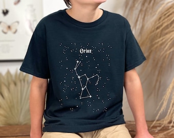 Orion Sternbild Shirt KinderGröße Sternbild Shirt Poet Shirt Konstellation Druck Orions Gürtel Konstellation Chart Geschenk Orion Druck