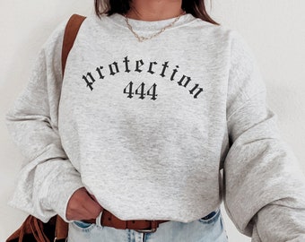 444 Intuition Sweatshirt Angel Number Crewneck Celestial Alt Sweatshirt