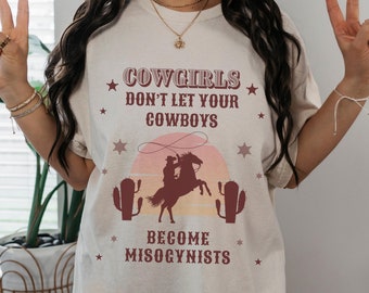 Maglietta femminista occidentale anti-Trump Eat The Rich Maglietta Howdy Cowboy Maglietta Harris Walz Maglietta Childless Cat Lady Coastal Cowgirl