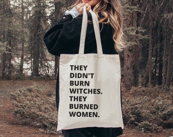 F * ck The Patriarchy Tote Bag Ästhetische Feminist Tote Bag Gleiche Rechte Goth Tote Bag Ästhetische Tote Empowered Feminist Gifts for Women