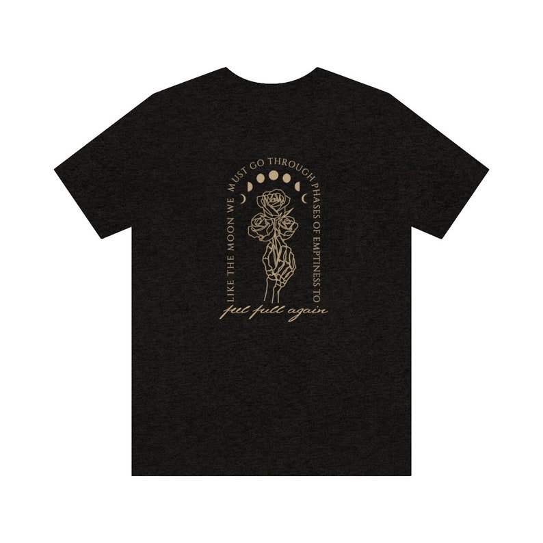 The Moon Poet Shirt Celestial Growth Mindset Shirt Mystical Skeleton Moon Shirt Tarot Shirt Dark Academia Sapphic Shirt Light Academia Shirt image 6