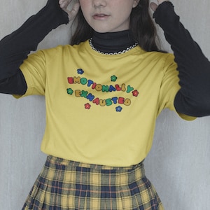 Emotionally Exhausted Clowncore Tee Mall Goth Clowncore Kawaii TShirt KidCore Clothing Clowncore Clothing