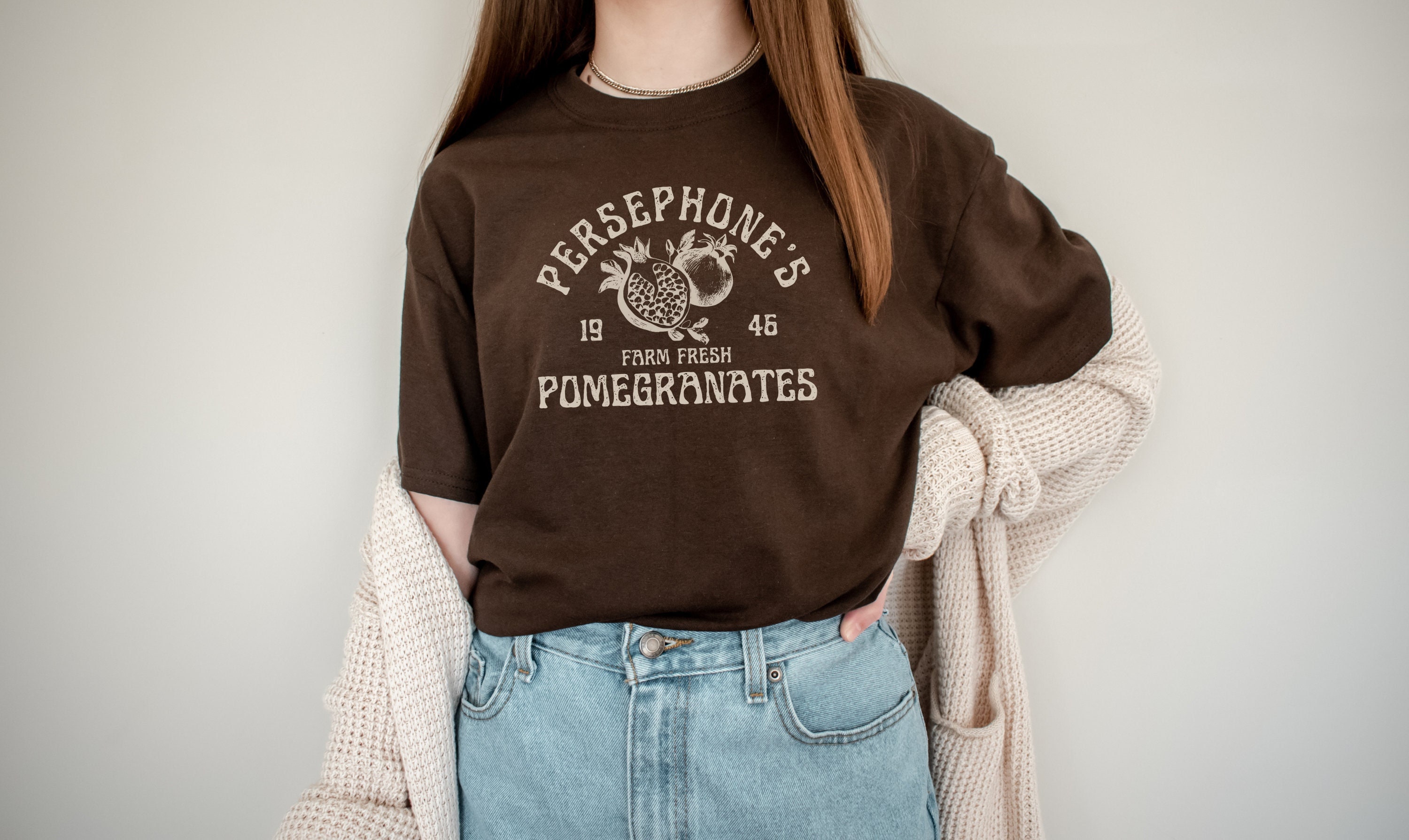 Persephone Pomegranate Greek Mythology Shirt Dark Academia Hades Booktok Light Academia Clothing Dark Cottagecore Greek Bookish Poet Shirt