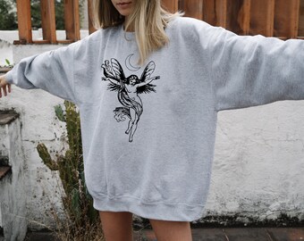 Fairycore Grunge Aesthetic Dark Academia Crewneck Fairycore Clothing Light Academia Cottagecore Clothing Fairycore Clothing