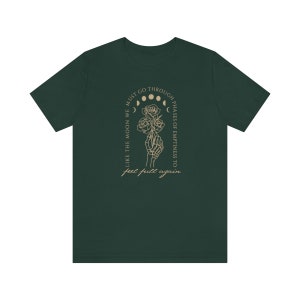 The Moon Poet Shirt Celestial Growth Mindset Shirt Mystical Skeleton Moon Shirt Tarot Shirt Dark Academia Sapphic Shirt Light Academia Shirt image 8