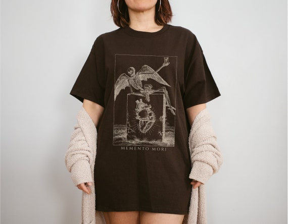 Memento Mori Grunge Fairy Poet Shirt Momento Mori Dark Academia Shirt Y2K Fairy Grunge Goblincore Tarot Card Shirt Memento Mori T Shirt
