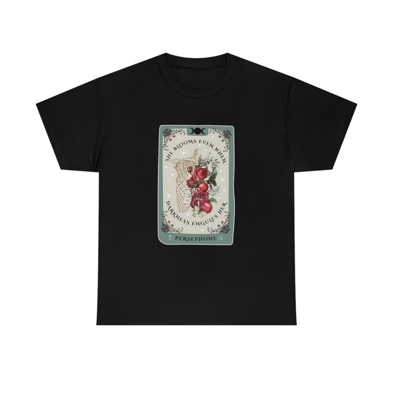 Persefone Tarocchi Camicia Ade E Persefone Mitologia greca Dark Academia Abbigliamento Persefone Camicia Booktok Bookish Persefone E Ade immagine 5
