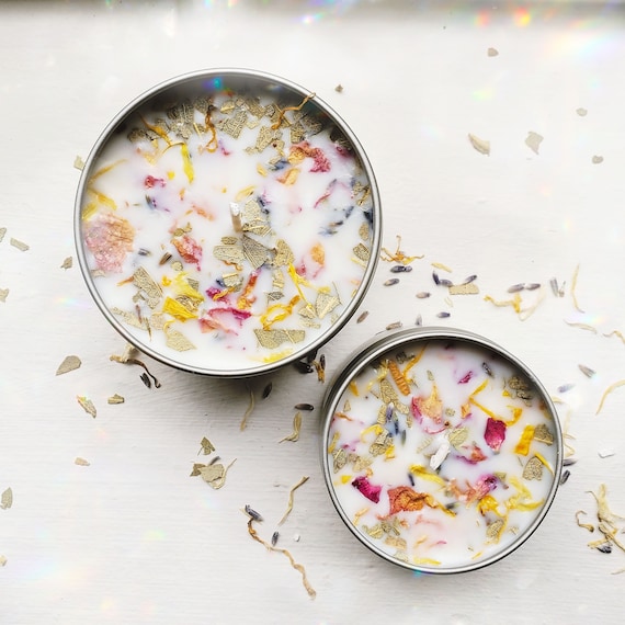 Wild Florals Candle,Aromatherapy,Vegan Gift,Botanical Candles,Gift for Mom,Candles,Purrfect Sunday