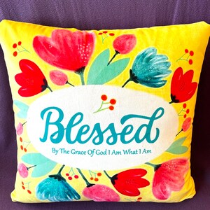 Christian Wording Cushion Cover 2 sided with Words Cover only & No fill zdjęcie 3