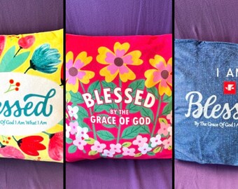 Christian Wording Cushion Cover (2 sided with Words) Cover only & No fill