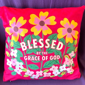 Christian Wording Cushion Cover 2 sided with Words Cover only & No fill zdjęcie 2