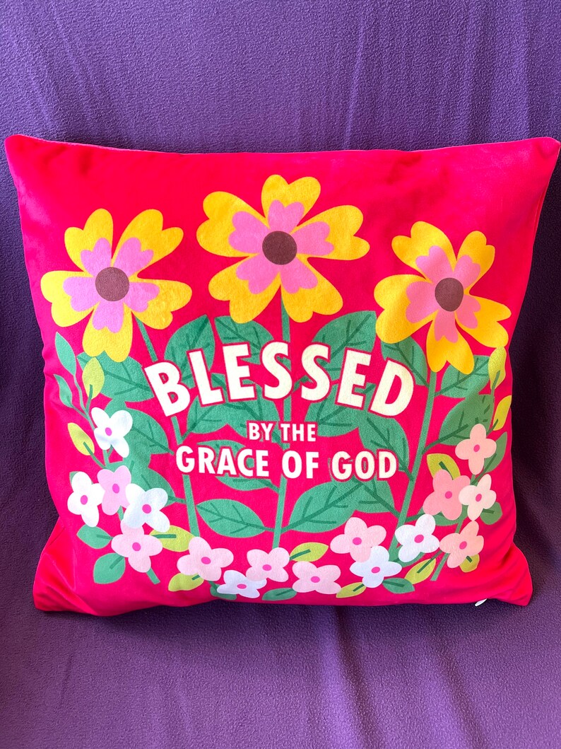 Christian Wording Cushion Cover 2 sided with Words Cover only & No fill zdjęcie 5