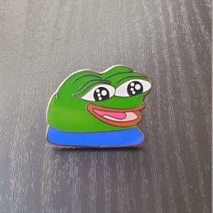 peepoHappy Pin | Hard enamel