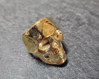 Gold Skull Ring 24k Gold Plating - Tarkov | Metal