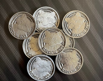 Resident Evil Outbreak File #2 - Mr. Raccoon Medallion Coin