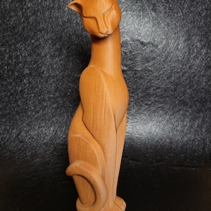 Wood Cat Statue Tarkov | 3D Printed
