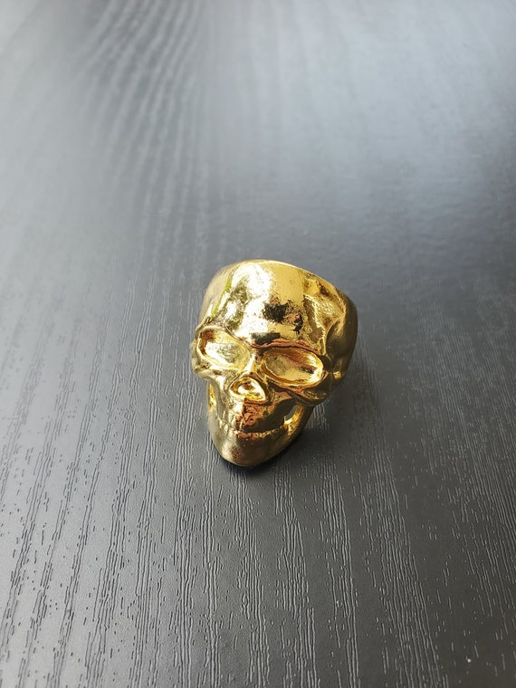 Gold Skull Ring Tarkov Metal Etsy Denmark