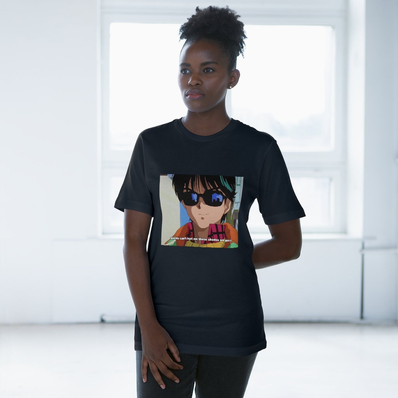 80s Anime Gucci Shades Unisex Deluxe T-shirt | Etsy
