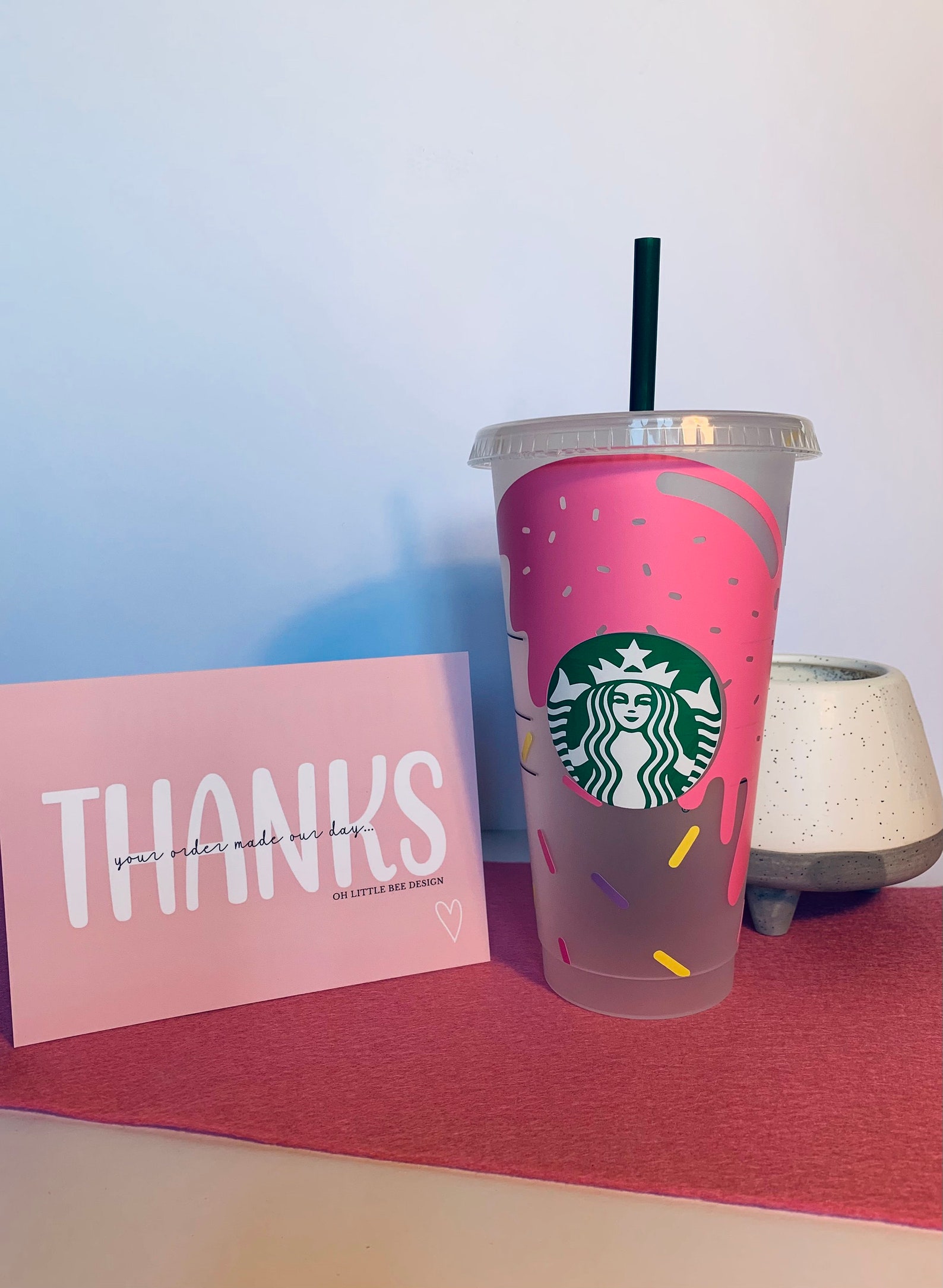 Starbucks Cold Cup with Straw Starbucks Cold cup UK Etsy