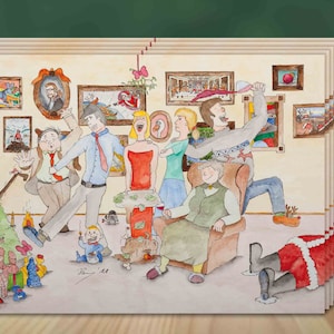 Cartoline di Natale (5 pezzi) - "Come ogni anno!" - A6