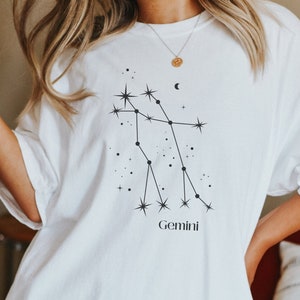 Gemini Horoscope Shirt Birthday Gift Gemini Horoscope T Shirt Gift for Gemini Birthday Shirt Zodiac Sign