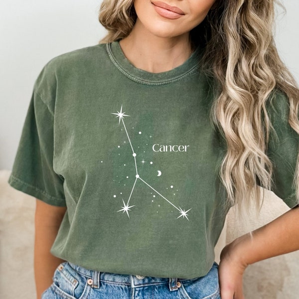 Cancer Horoscope Shirt Cancer Birthday Gift Zodiac Horoscope Tshirt Gift for Cancer Birthday Zodiac T Shirt Astrology Sign Gift