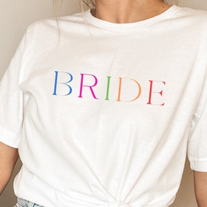 Bride T-shirt Gift Bachelorette Party Shirt Future Mrs Wedding Getting Ready Shirt