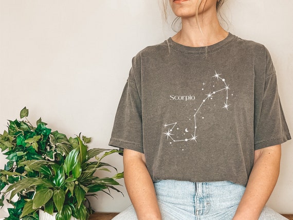 Scorpio Horoscope Shirt Birthday Gift Scorpio Zodiac Sign T-shirt Horoscope Scorpio Gift T Shirt Astrology Sign