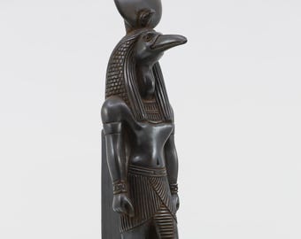 Black Thoth - Rare Black Egyptian Statue of The Wisdom God Thoth - Egyptian God of Knowledge Ibis - Handmade In Egypt - Free Shipping